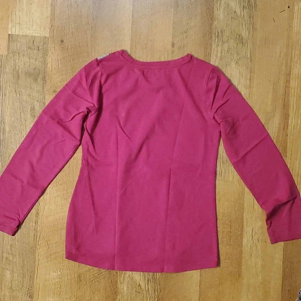 2 Girls Long Sleeve Shirts- LOVE by‎ Children's Place & Cat by Wonder Nation 7-8